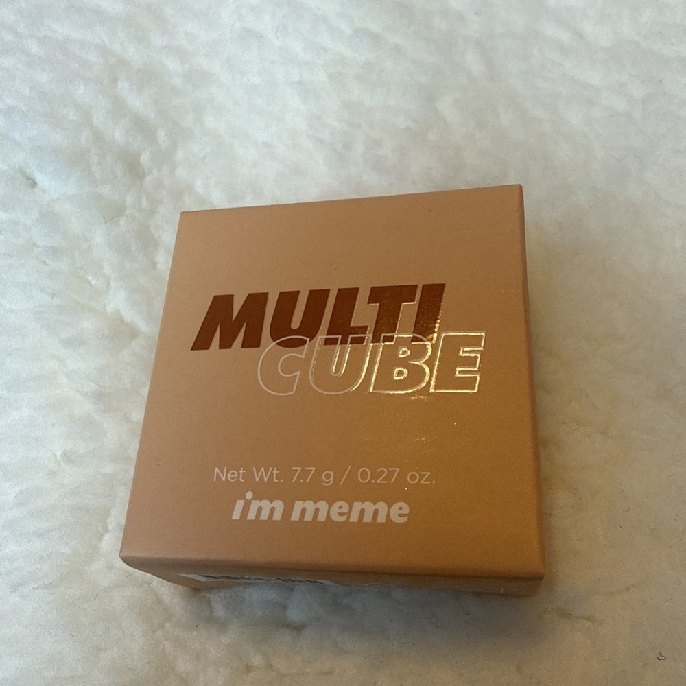 I'M MEME Multi Cube Eyeshadow & Cheek Deep Chocolate Mousse Korean Skincare NEW - Picture 2 of 11